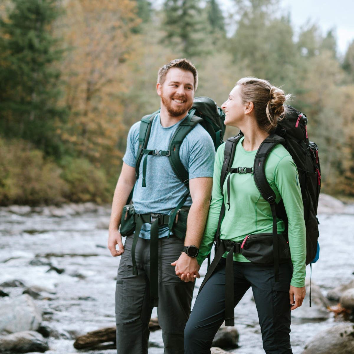 couple hiking