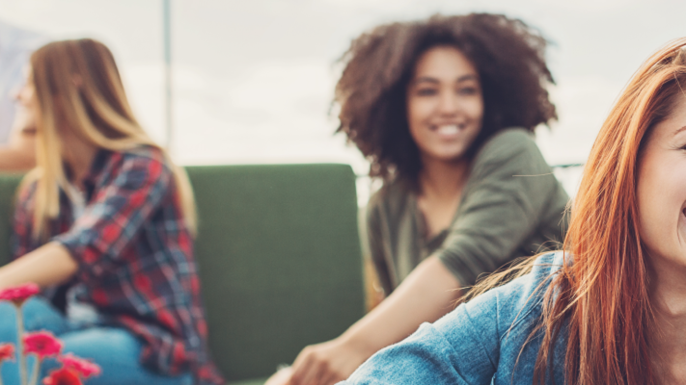 Young Adults Laughing