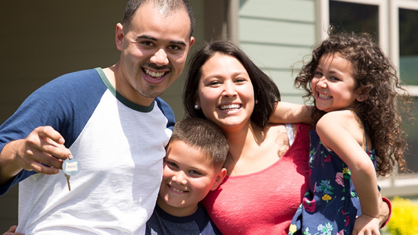 A family that closed on a house