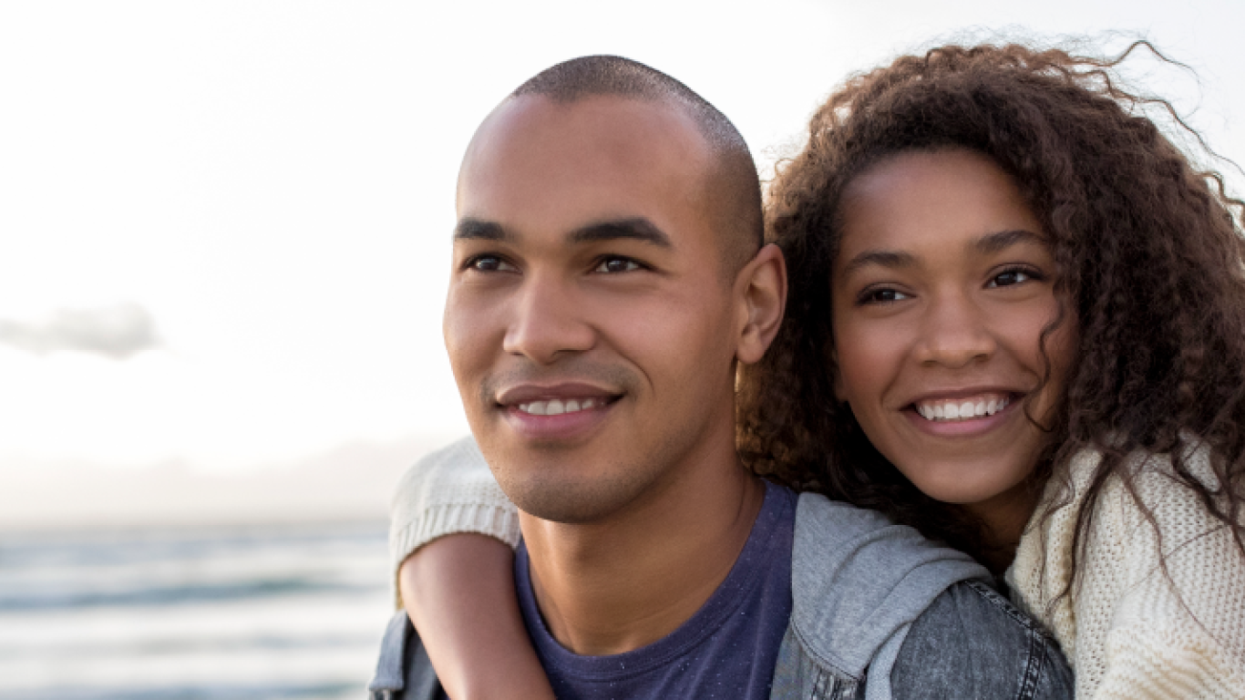 couple on beach