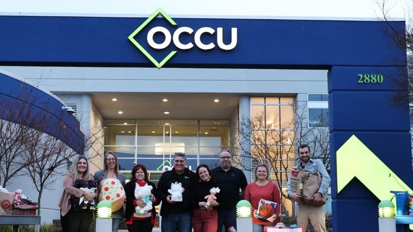 People in front of OCCU HQ