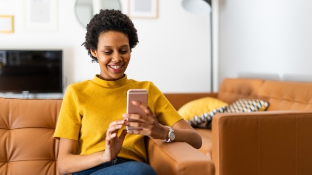 woman on phone