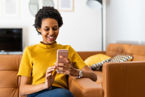 woman on phone