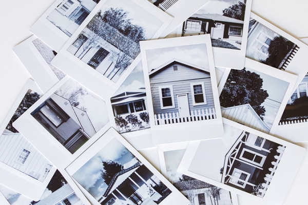 Instant photos of houses