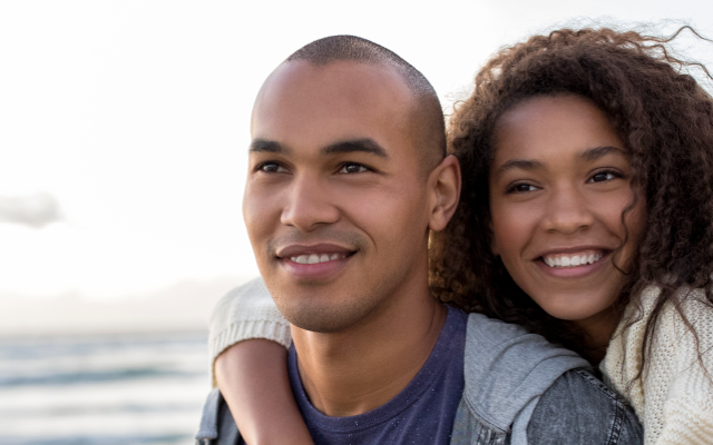 couple on beach