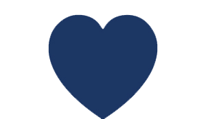 Heart icon navy blue