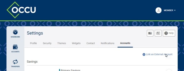 Add linked accounts settings