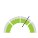 illustration of a needle gauge showing high level for growth