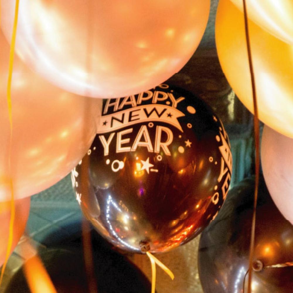 Happy New Year balloons