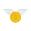Coin with wings